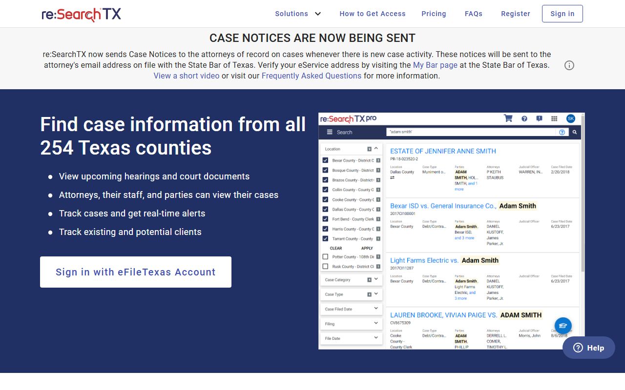 Goliad County court records after arrest search through re:SearchTX